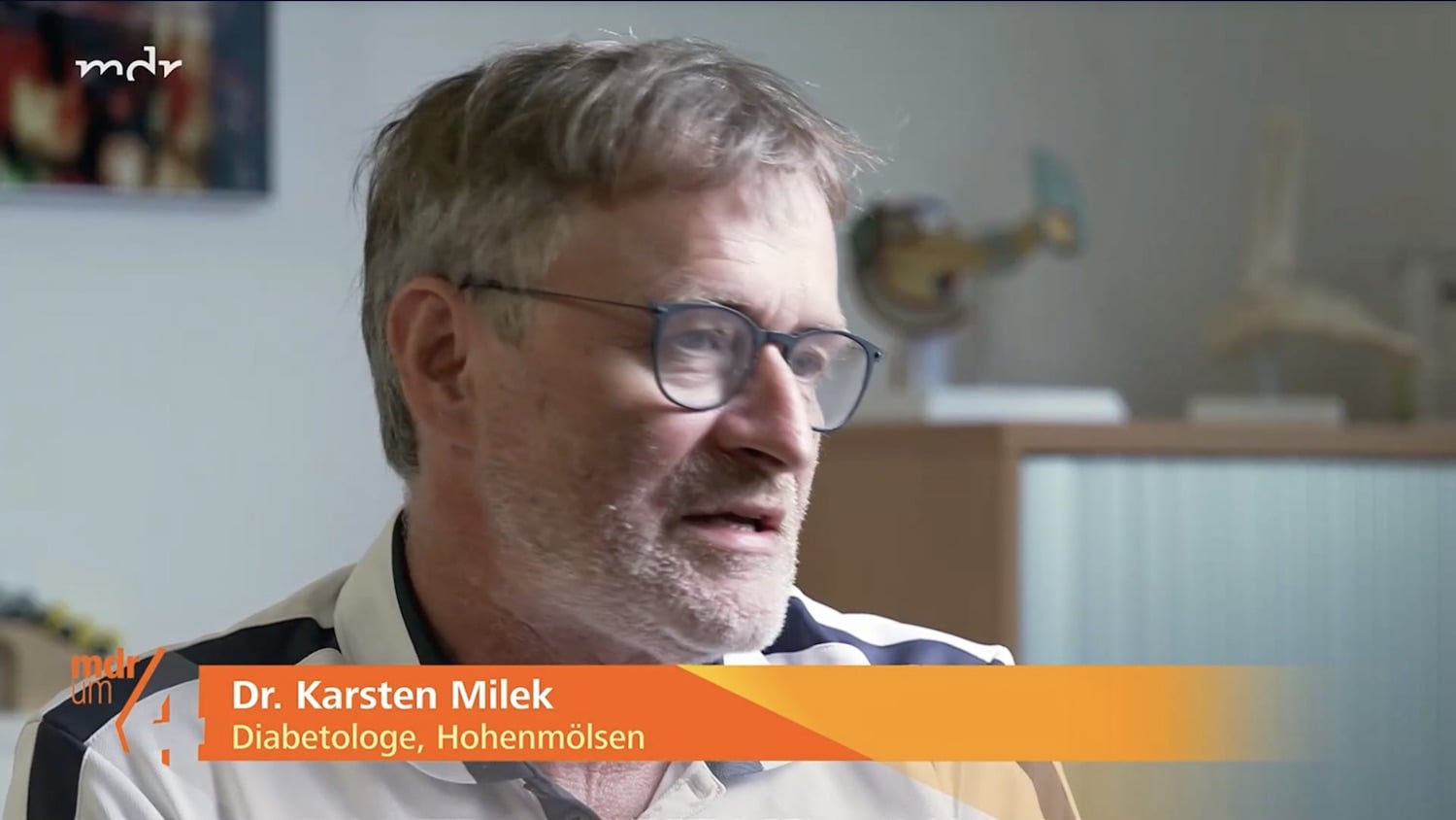 MDR TV- Beitrag Interview mit Herr Dr. Milek im TV-Beitrag vom MDR zu Diabetes Typ II