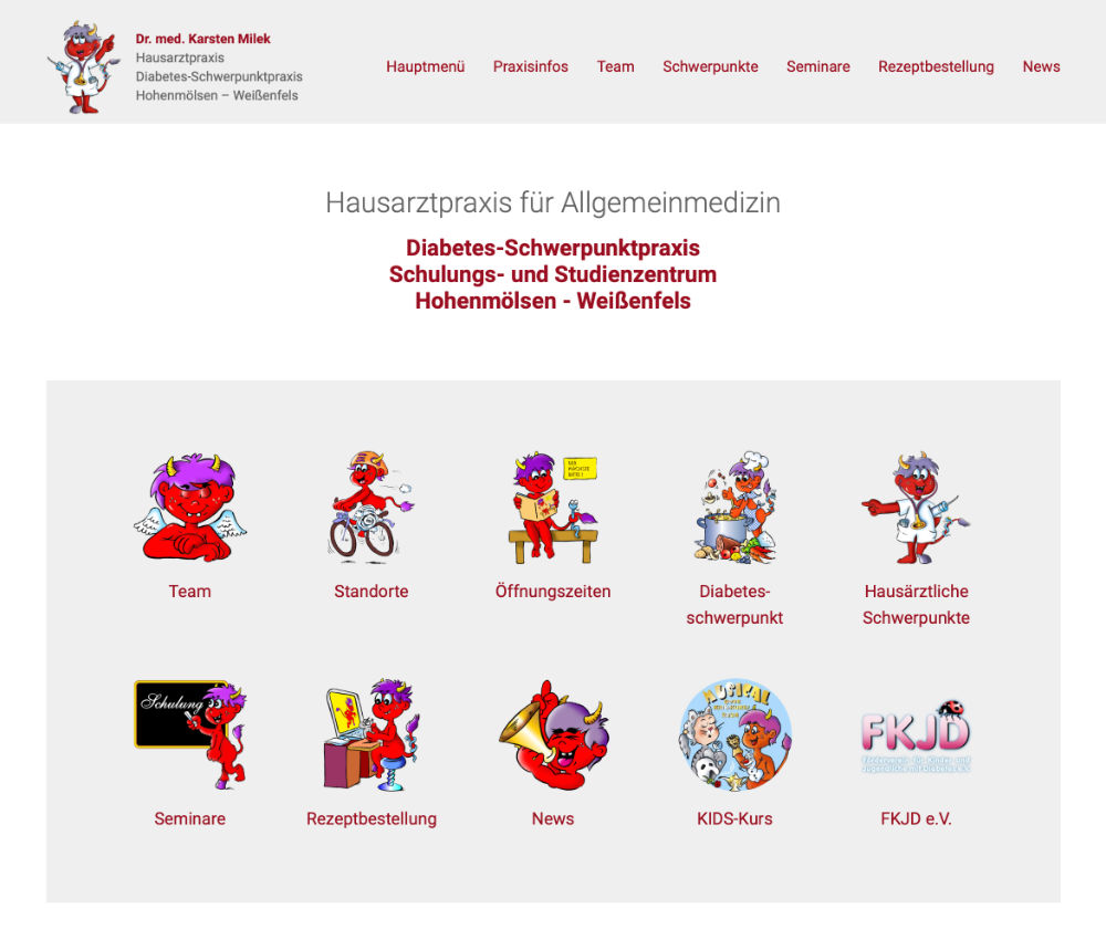 Website Hausarztpraxis Dr. Milek Neue Website Hausarztpraxis Dr. Milek